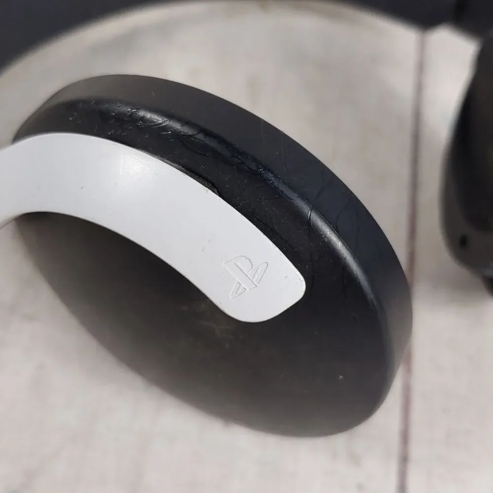 Sony PlayStation Pulse 3D Wireless Headset PS5 Black White CFI-ZWH1 FOR PARTS